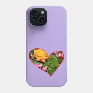 Love heart bouquet Phone Case