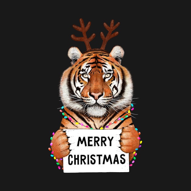 Tiger in Christmas by kodamorkovkart