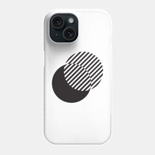 overlapping circles design Phone Case