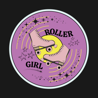 Funny Roller Skate Designs For Girls Women 70s 80s Skaters T-Shirt