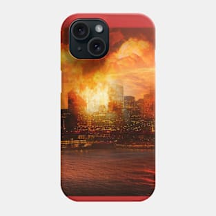 Skyline Under Fire Phone Case