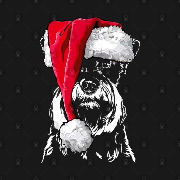 Funny Miniature Schnauzer Santa Christmas dog mom by wilsigns