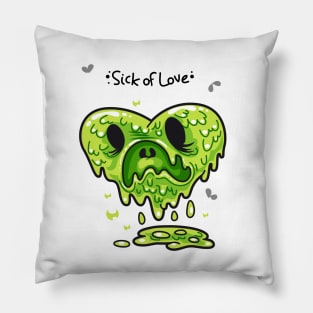 Sick of Love Breakup in Love Couple Heart Pillow