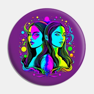 LGBT Girl T-shirt Pin