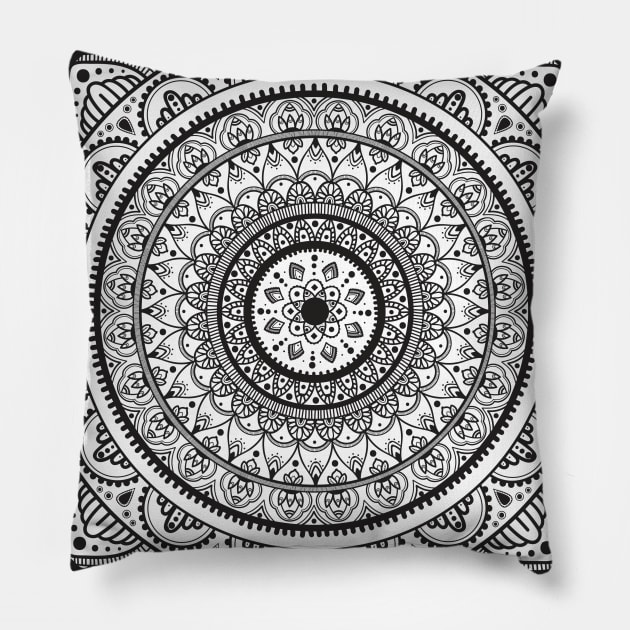 Mandala Pillow by Meeko_Art