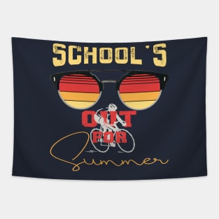 cute retro last day of school school's out for summer teacher Tapestry