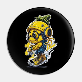 Banana hip hop Pin