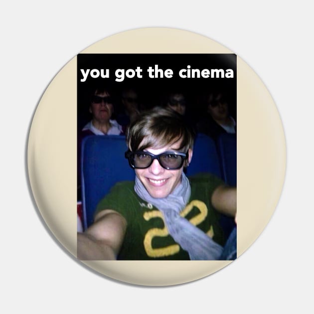 Louis Tomlinson You Got The Cinema - Movie Theatre Selfie Meme Pin by TrikoGifts