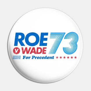 Roe v Wade for Precedent (white edition) Pin