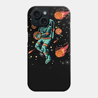 Abstract Astronaut as Basketball Player Phone Case