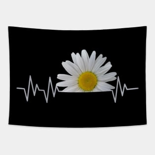 daisy flower daisies bloom floral heartbeat Tapestry