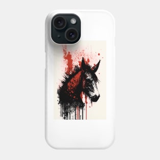 Horror Donkey Portrait Phone Case