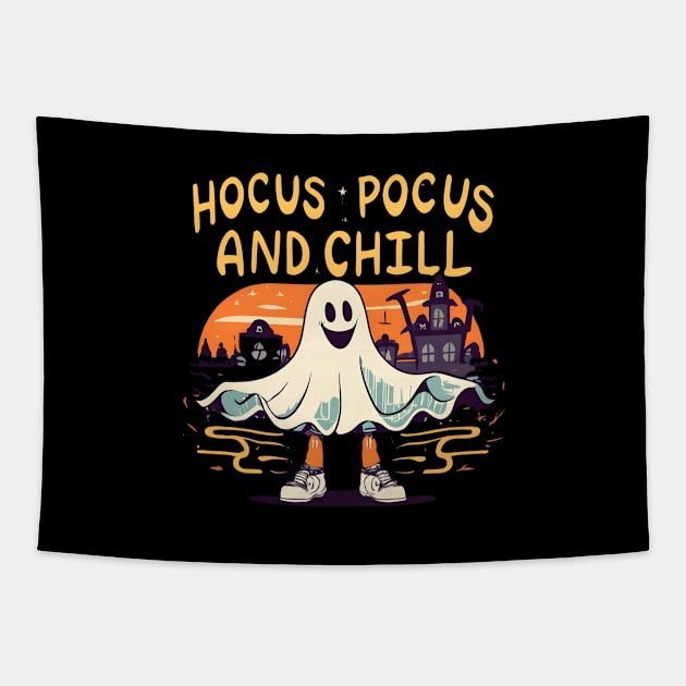 Hocus Pocus and chill ghost Tapestry by Aldrvnd