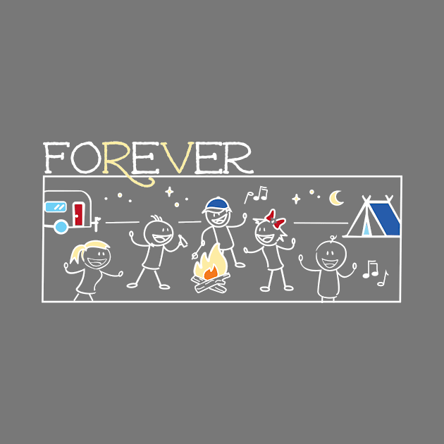 RV Forever - Fun Camping Drawing by RVToolbox