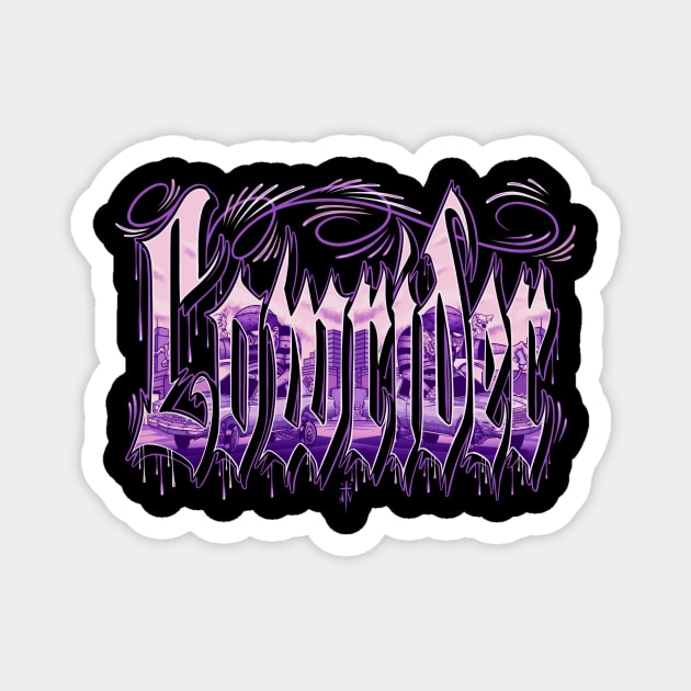 Lowrider Magnet by Il villano lowbrow art