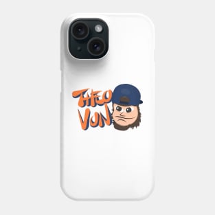 Theo Von For Life - Character Illustration (Black) Phone Case