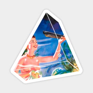 Pin Up Girl Retro Vintage Magnet