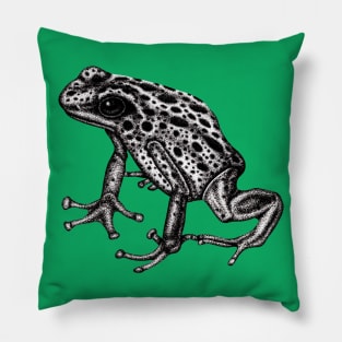 Blue poison dart frog Pillow