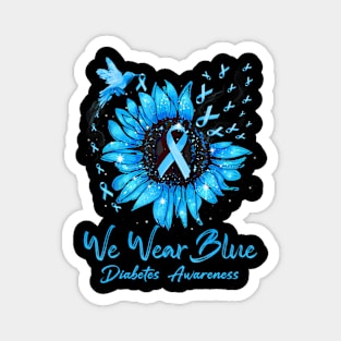 In November We Wear Blue Diabetes Awareness Magnet