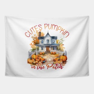 Cutes Pumpkin in the Patch Tapestry
