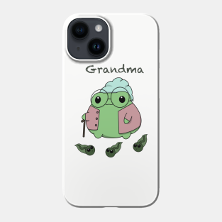 Grandma Gifts Phone Case - Granny Froggy with Tadpoles by PrincessFroggy Designs