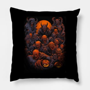 Halloween Monsters Pillow