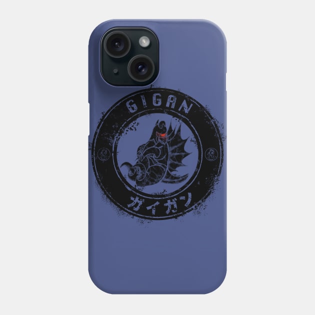 Gigan Distressed Emblem Phone Case by Lupa1214