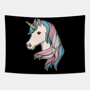 Trans Pride Unicorn Transgender LGBTQ Non-Binary Tapestry