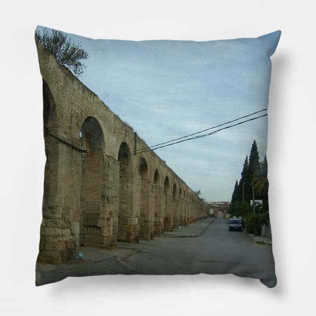 Roman Aqueduct Pillow by tomg