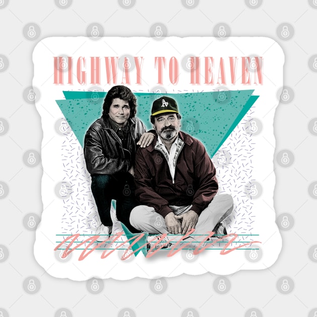 Highway to Heaven /// Retro 80s Fan Design Magnet by DankFutura