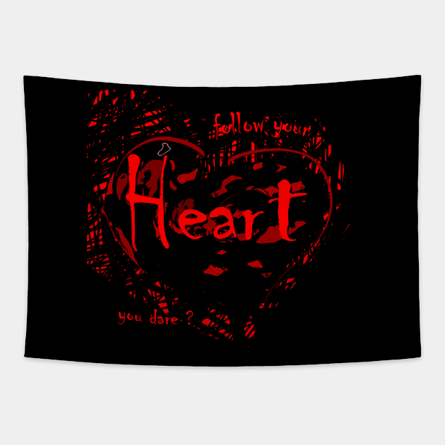 HEART PASSION B Tapestry by ACUANDYC