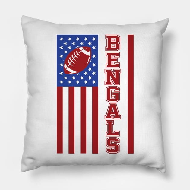 Bengals Football Club Pillow by Cemploex_Art