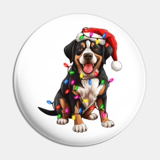 Christmas Dog Greater Swiss Mountain Pin