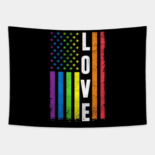 Gay Pride Men Women Lgbt Rainbow Flag Gay Love Tapestry
