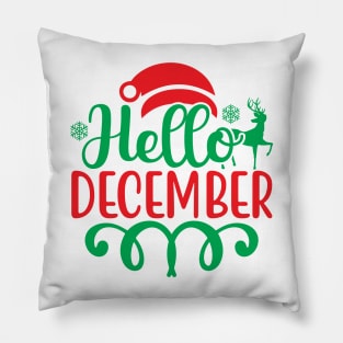 hello December Pillow