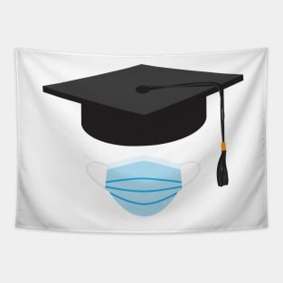 Class of 2020 Graduation - Graduation cap and Face Mask Tapestry