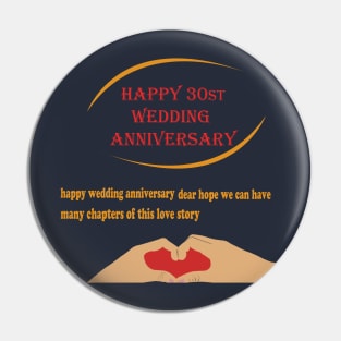 happy 30st wedding anniversary Pin