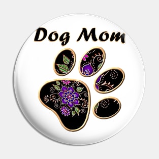 Dog Mom With Paw Pin