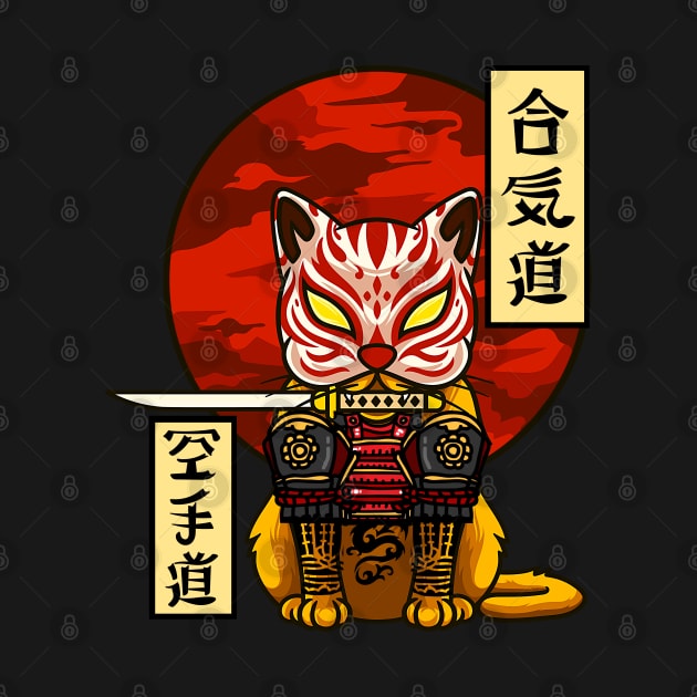 Samurai Cat by FullOnNostalgia