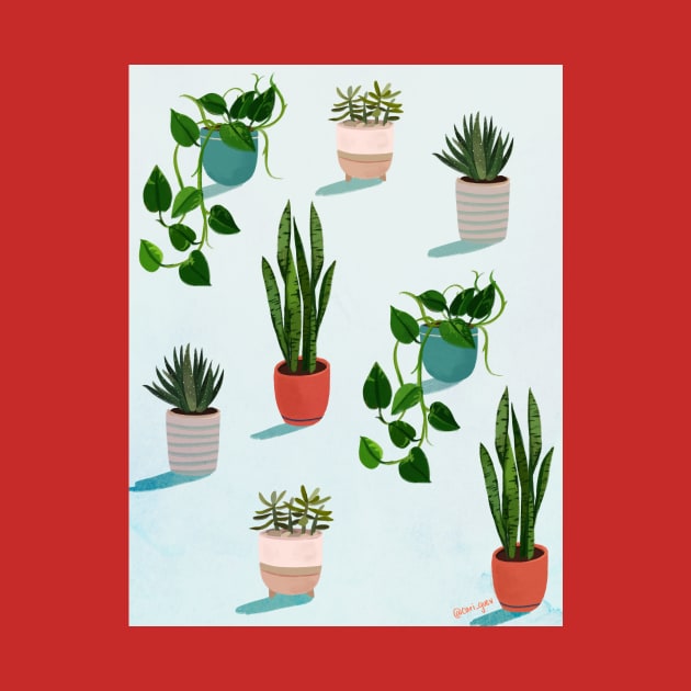 Plant pattern by Carina Guevara