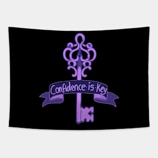 Confidence Is Key Purple Tapestry