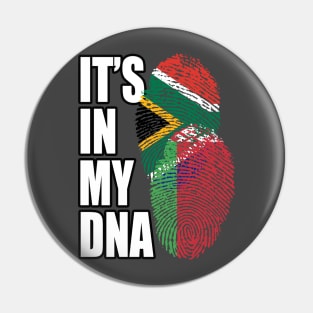 Belarusian And South African Mix Heritage DNA Flag Pin