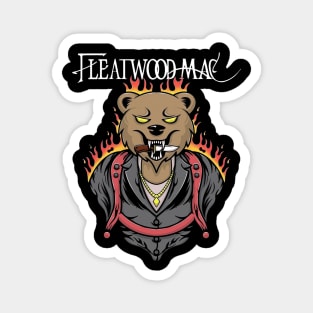 Bear wood mac Magnet