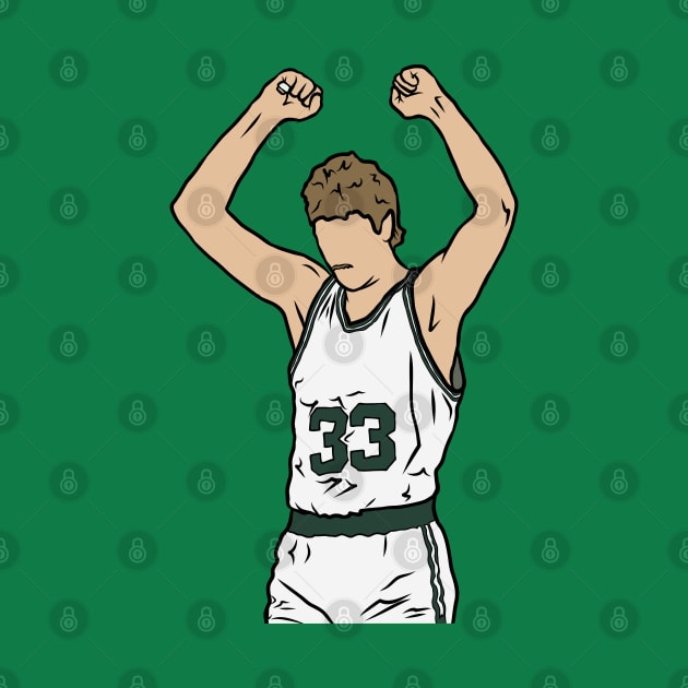 Larry Bird Celebration by rattraptees