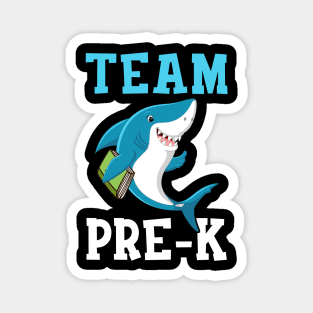 Pre-K Teacher Student Shirts Shark Back To School Gift Magnet