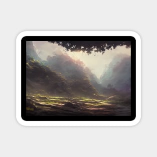 landscape pictures for wall grassy Magnet