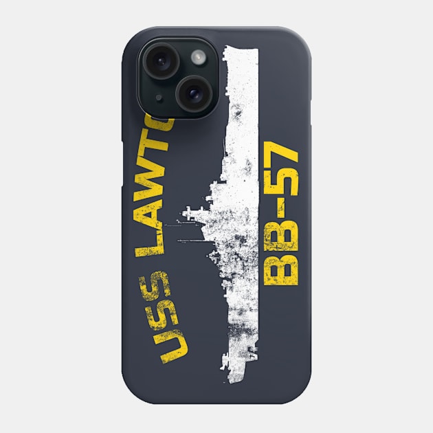 USS Lawton, distressed (design style 2 of 2) Phone Case by hauntedjack