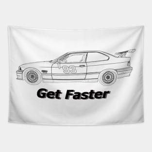 BMW 325is #93 Get Faster Tapestry