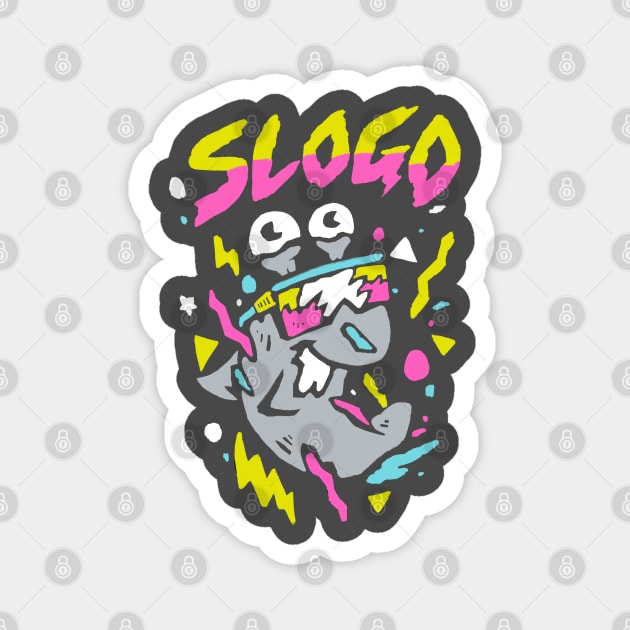 Retro Slogo Cartoon Magnet by Sketchy