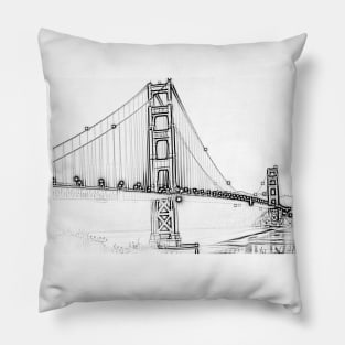 San Francisco Golden Gate Bridge Pillow